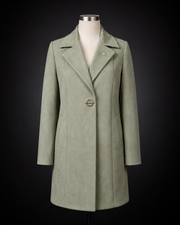 Sage Green Tailored Short Coat - product view 1