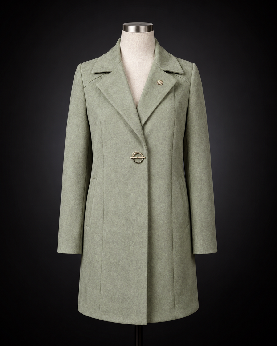 Sage Green Tailored Short Coat